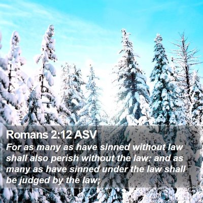 Romans 2:12 ASV Bible Verse Image