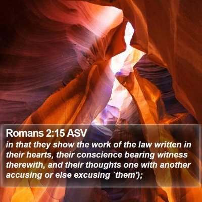 Romans 2:15 ASV Bible Verse Image