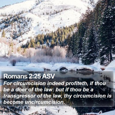 Romans 2:25 ASV Bible Verse Image