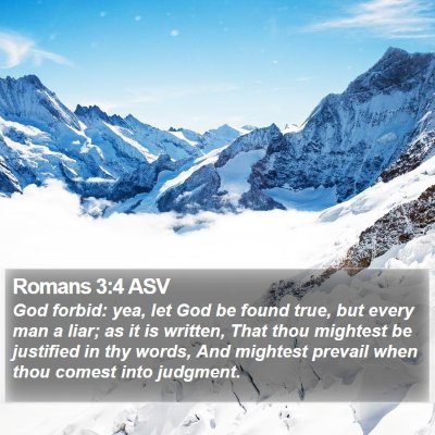 Romans 3:4 ASV Bible Verse Image