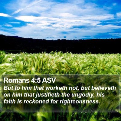 Romans 4:5 ASV Bible Verse Image