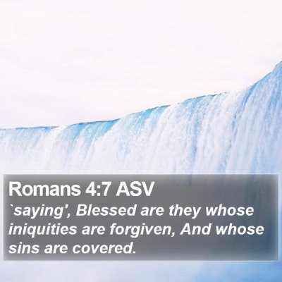 Romans 4:7 ASV Bible Verse Image