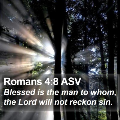 Romans 4:8 ASV Bible Verse Image