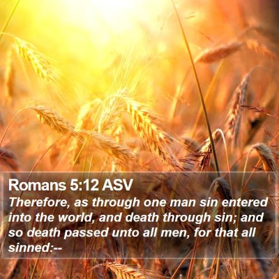 Romans 5:12 ASV Bible Verse Image