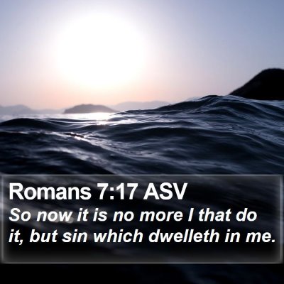 Romans 7:17 ASV Bible Verse Image