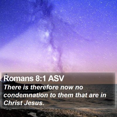 Romans 8:1 ASV Bible Verse Image