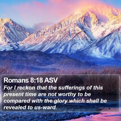 Romans 8:18 ASV Bible Verse Image