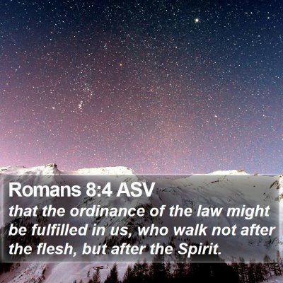 Romans 8:4 ASV Bible Verse Image