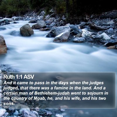 Ruth 1:1 ASV Bible Verse Image