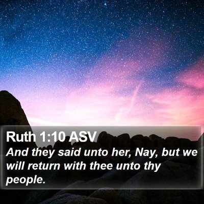 Ruth 1:10 ASV Bible Verse Image