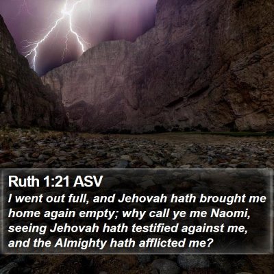 Ruth 1:21 ASV Bible Verse Image