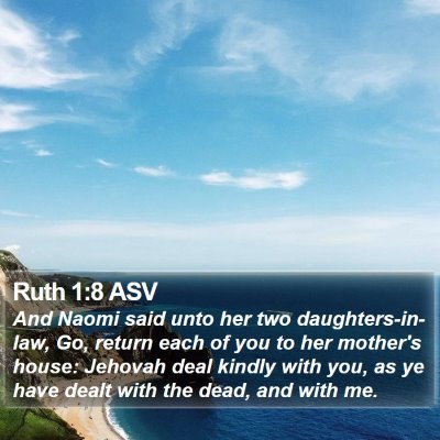 Ruth 1:8 ASV Bible Verse Image
