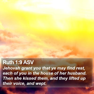 Ruth 1:9 ASV Bible Verse Image