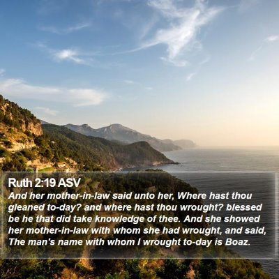 Ruth 2:19 ASV Bible Verse Image