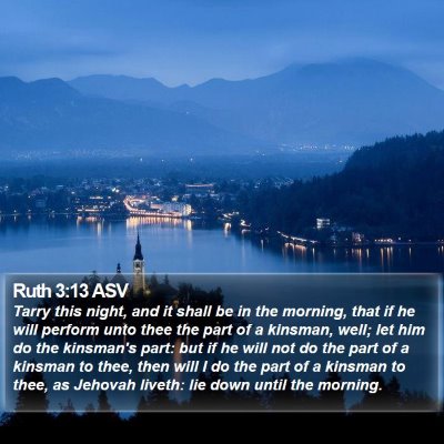 Ruth 3:13 ASV Bible Verse Image