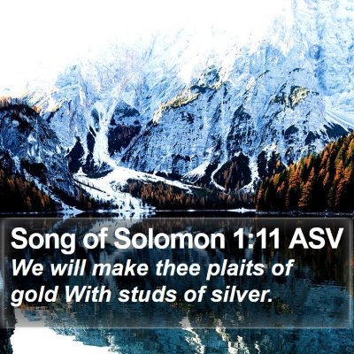 Song of Solomon 1:11 ASV Bible Verse Image