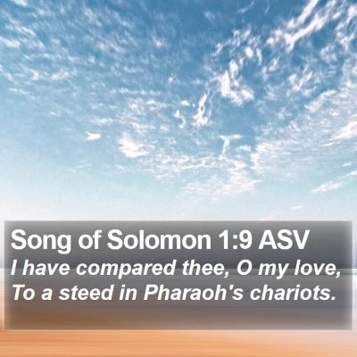 Song of Solomon 1:9 ASV Bible Verse Image