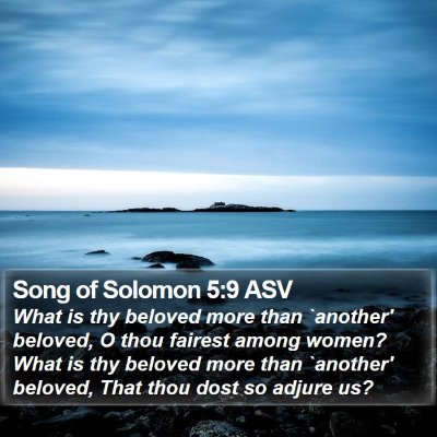 Song of Solomon 5:9 ASV Bible Verse Image