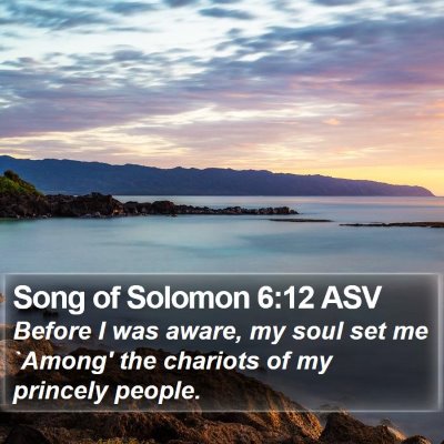 Song of Solomon 6:12 ASV Bible Verse Image
