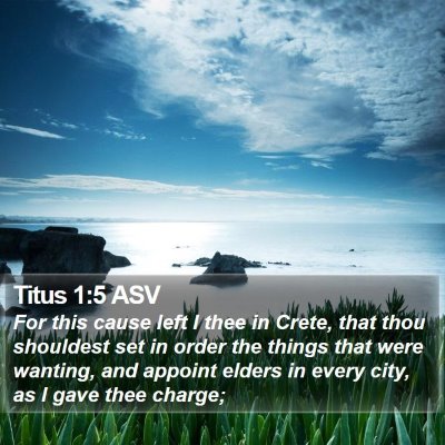 Titus 1:5 ASV Bible Verse Image
