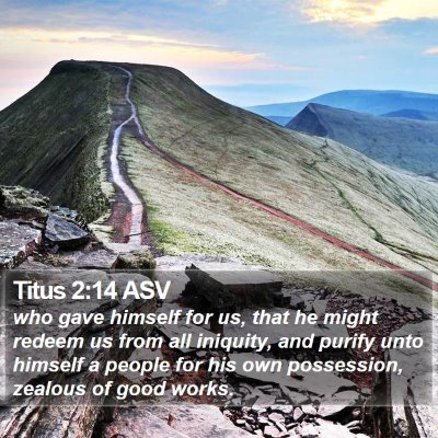 Titus 2:14 ASV Bible Verse Image