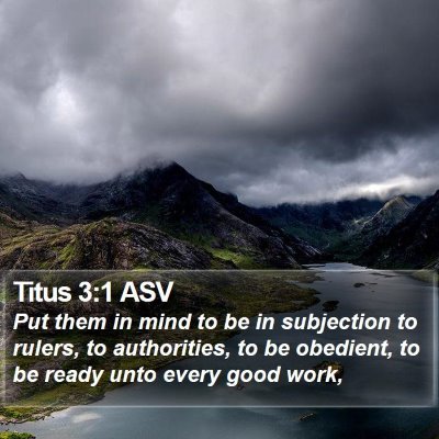 Titus 3:1 ASV Bible Verse Image