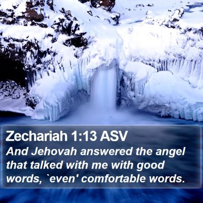 Zechariah 1:13 ASV Bible Verse Image