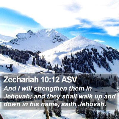 Zechariah 10:12 ASV Bible Verse Image