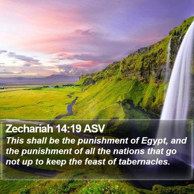 Zechariah 14:19 ASV Bible Verse Image