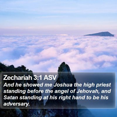 Zechariah 3:1 ASV Bible Verse Image
