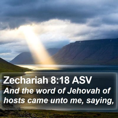 Zechariah 8:18 ASV Bible Verse Image