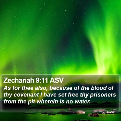 Zechariah 9:11 ASV Bible Verse Image