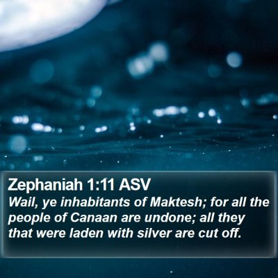 Zephaniah 1:11 ASV Bible Verse Image