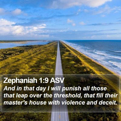 Zephaniah 1:9 ASV Bible Verse Image