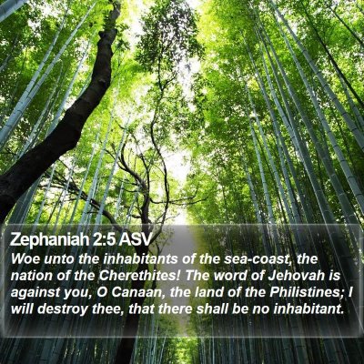 Zephaniah 2:5 ASV Bible Verse Image
