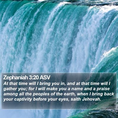 Zephaniah 3:20 ASV Bible Verse Image