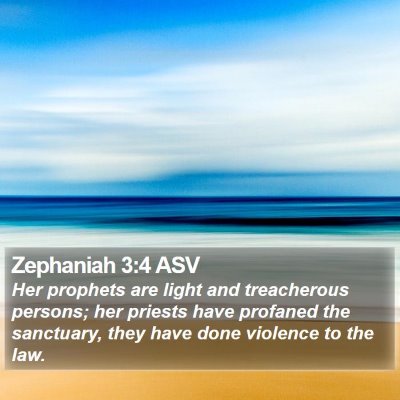 Zephaniah 3:4 ASV Bible Verse Image