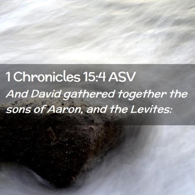 Picture 02 - 1 Chronicles 15:4 ASV - And David gathered together the sons of Aaron, - Bible Verse Picture