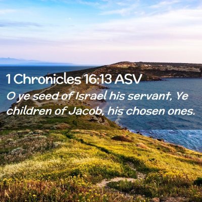 Picture 02 - 1 Chronicles 16:13 ASV - O ye seed of Israel his servant, Ye children of - Bible Verse Picture