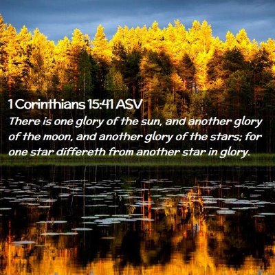 Picture 02 - 1 Corinthians 15:41 ASV - There is one glory of the sun, and another glory - Bible Verse Picture
