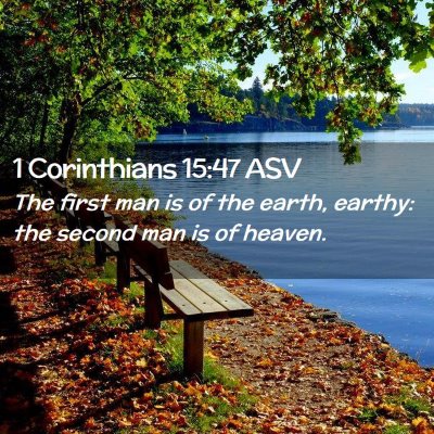 Picture 02 - 1 Corinthians 15:47 ASV - The first man is of the earth, earthy: the second - Bible Verse Picture
