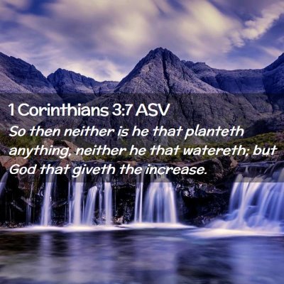 Picture 02 - 1 Corinthians 3:7 ASV - So then neither is he that planteth anything, - Bible Verse Picture
