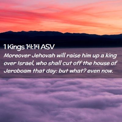 Picture 02 - 1 Kings 14:14 ASV - Moreover Jehovah will raise him up a king over - Bible Verse Picture