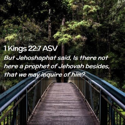 Picture 02 - 1 Kings 22:7 ASV - But Jehoshaphat said, Is there not here a prophet - Bible Verse Picture