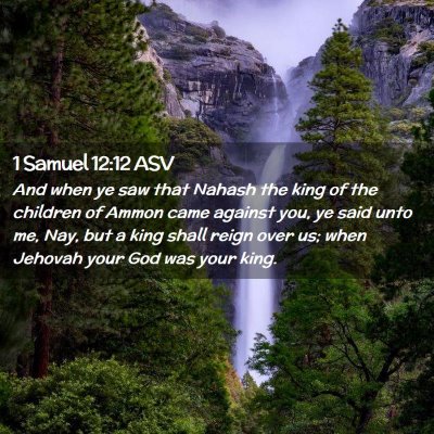 Picture 02 - 1 Samuel 12:12 ASV - And when ye saw that Nahash the king of the - Bible Verse Picture