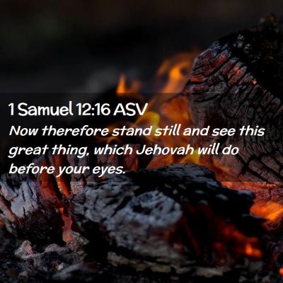 Picture 02 - 1 Samuel 12:16 ASV - Now therefore stand still and see this great - Bible Verse Picture
