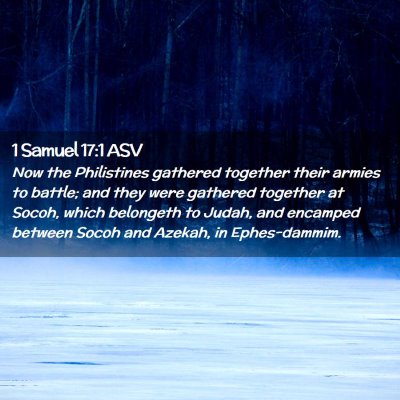 Picture 02 - 1 Samuel 17:1 ASV - Now the Philistines gathered together their - Bible Verse Picture