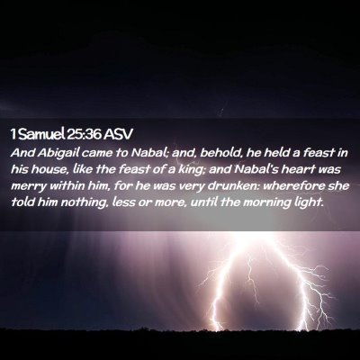 Picture 02 - 1 Samuel 25:36 ASV - And Abigail came to Nabal; and, behold, he held a - Bible Verse Picture