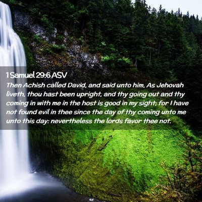 Picture 02 - 1 Samuel 29:6 ASV - Then Achish called David, and said unto him, As - Bible Verse Picture
