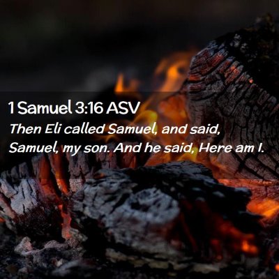 Picture 02 - 1 Samuel 3:16 ASV - Then Eli called Samuel, and said, Samuel, my son. - Bible Verse Picture